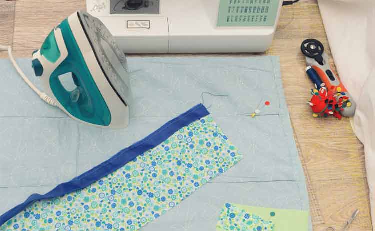 standard way to iron seams when quilting