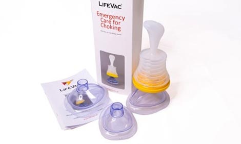 LifeVac is a single-use airway clearance device